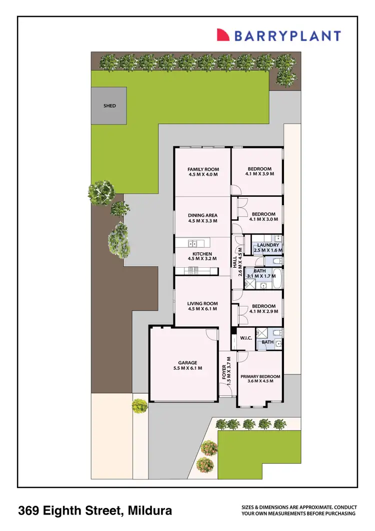 Floorplan of Homely house listing, 369 Eighth Street, Mildura VIC 3500
