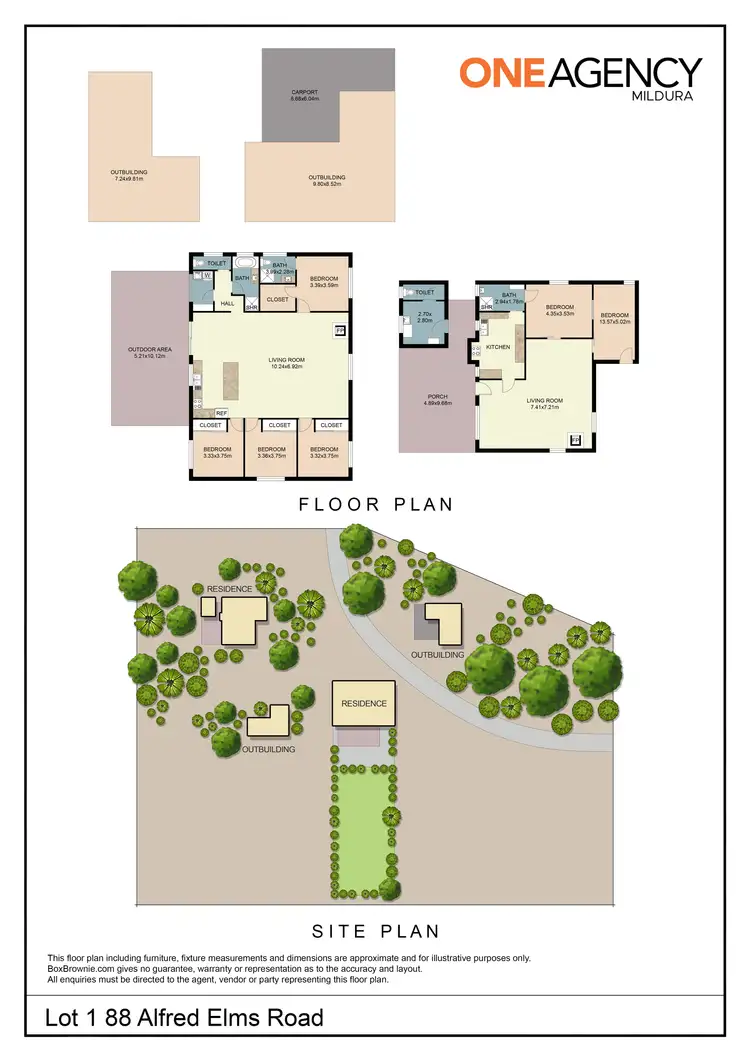 Floorplan of Homely house listing, Lot 1 88 Alfred Elms Road, Trentham Cliffs NSW 2738