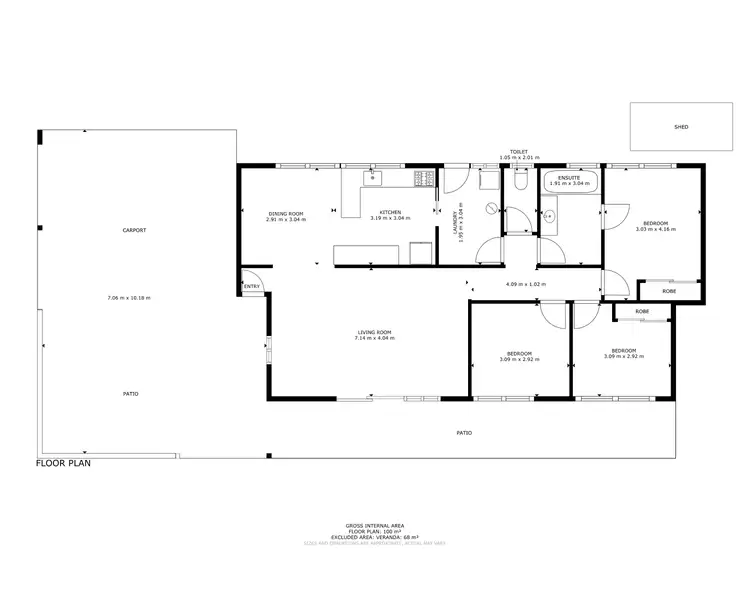 Floorplan of Homely house listing, 3 Universal Close, White Rock QLD 4868