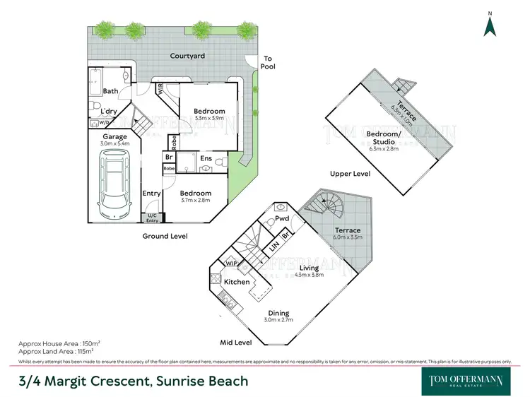 Floorplan of Homely apartment listing, 3/4 Margit Crescent, Sunrise Beach QLD 4567