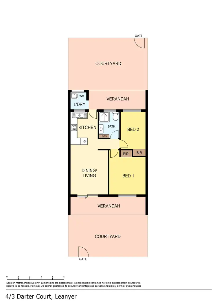 Floorplan of Homely unit listing, 4/3 Darter Court, Leanyer NT 812