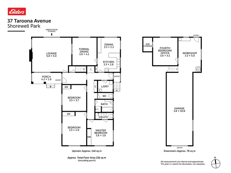 Floorplan of Homely house listing, 37 Taroona Avenue, Shorewell Park TAS 7320