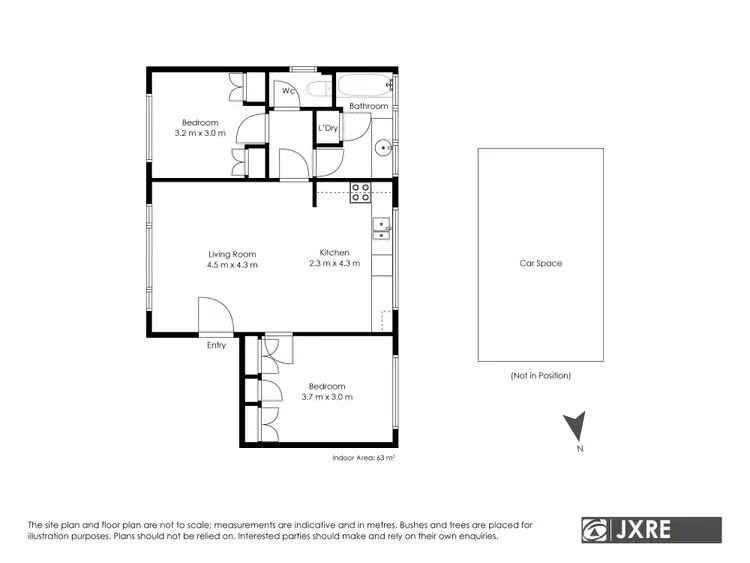 Floorplan of Homely apartment listing, 2/1 Burton Avenue, Clayton VIC 3168
