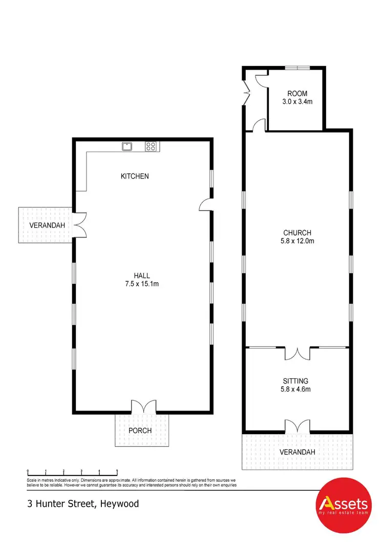 Floorplan of Homely house listing, 3 Hunter Street, Heywood VIC 3304