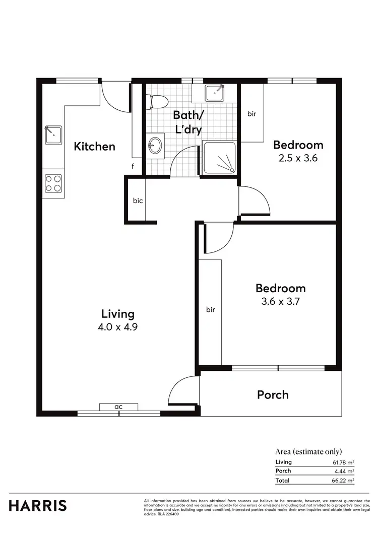 Floorplan of Homely unit listing, 7/39 Kingston Avenue, Richmond SA 5033