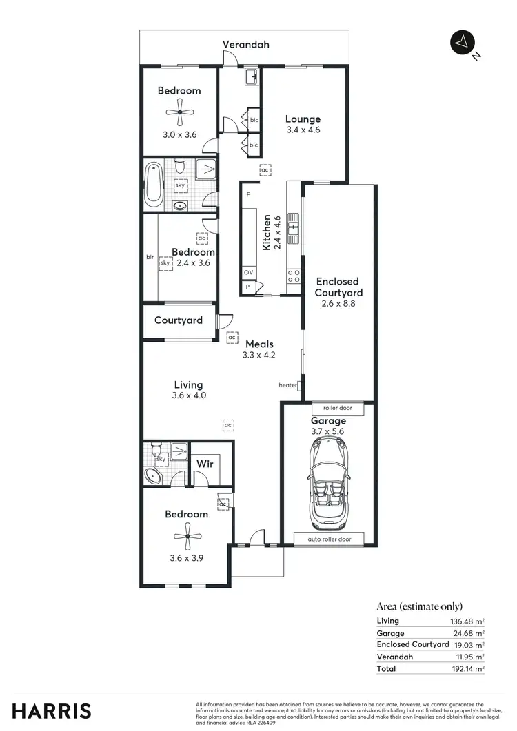 Floorplan of Homely house listing, 2/39 Francis Ridley Circuit, Brompton SA 5007