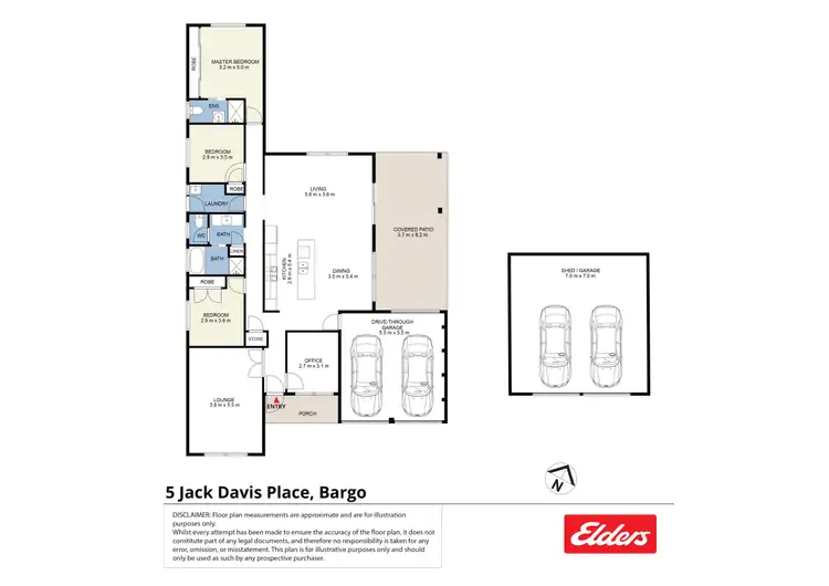 Floorplan of Homely house listing, 5 Jack Davis Place, Bargo NSW 2574