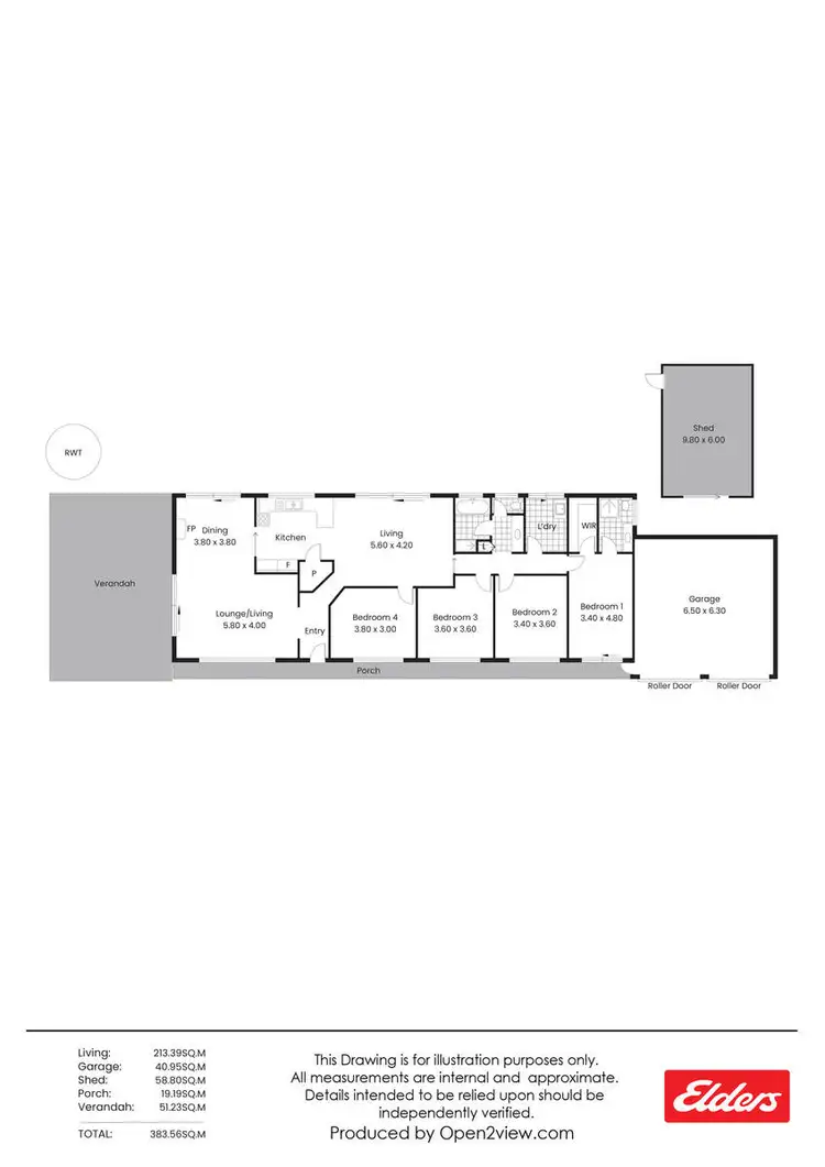 Floorplan of Homely house listing, 1016 Saddleworth Road, Saddleworth SA 5413