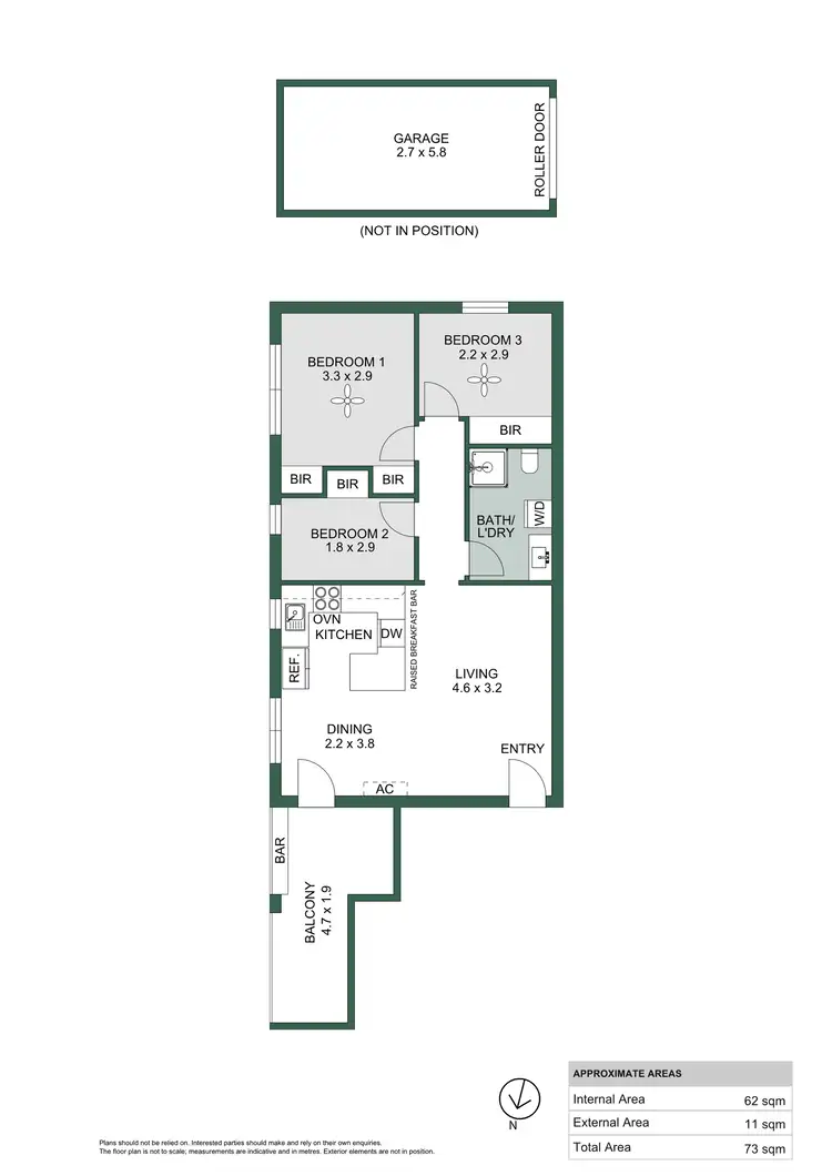 Floorplan of Homely unit listing, 13/35 Nile Street, Glenelg SA 5045