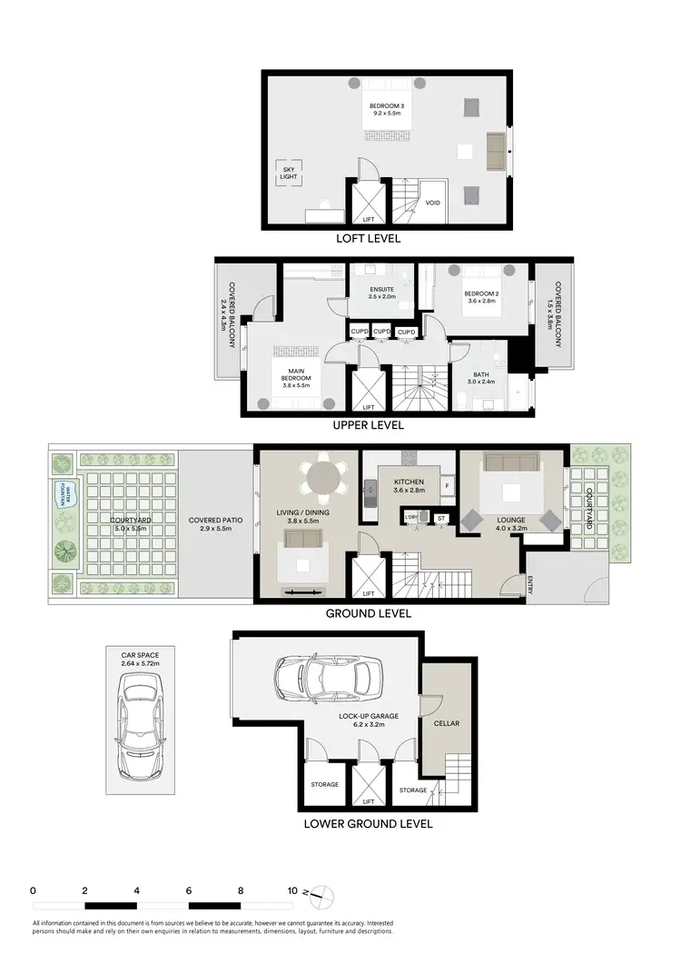 Floorplan of Homely townhouse listing, 2/6 Palmer Street, Naremburn NSW 2065