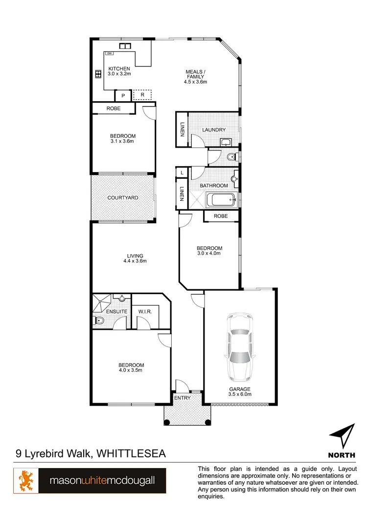 Floorplan of Homely house listing, 9 Lyrebird Walk, Whittlesea VIC 3757