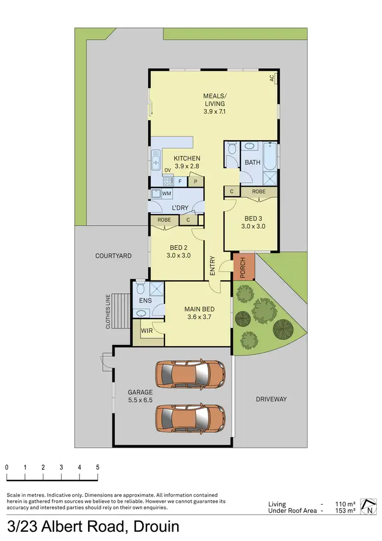 Floorplan of Homely house listing, 3/23 Albert Road, Drouin VIC 3818
