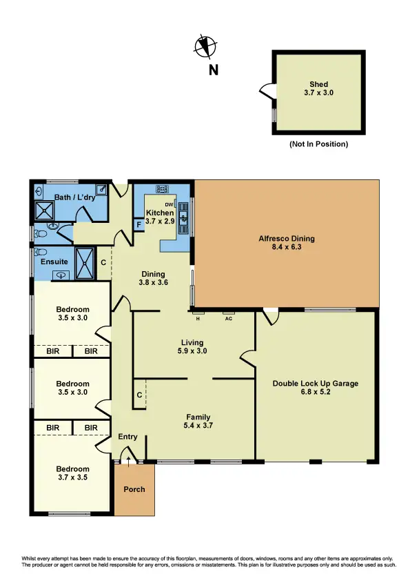 Floorplan of Homely house listing, 35 Copernicus Way, Keilor Downs VIC 3038