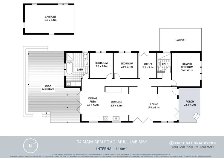 Floorplan of Homely house listing, 34 Main Arm Road, Mullumbimby NSW 2482