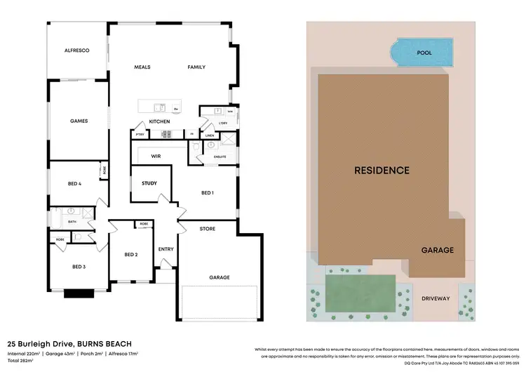 Floorplan of Homely house listing, 25 Burleigh Drive, Burns Beach WA 6028