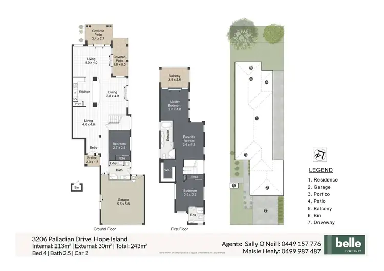 Floorplan of Homely house listing, 3206 Palladian Drive, Hope Island QLD 4212