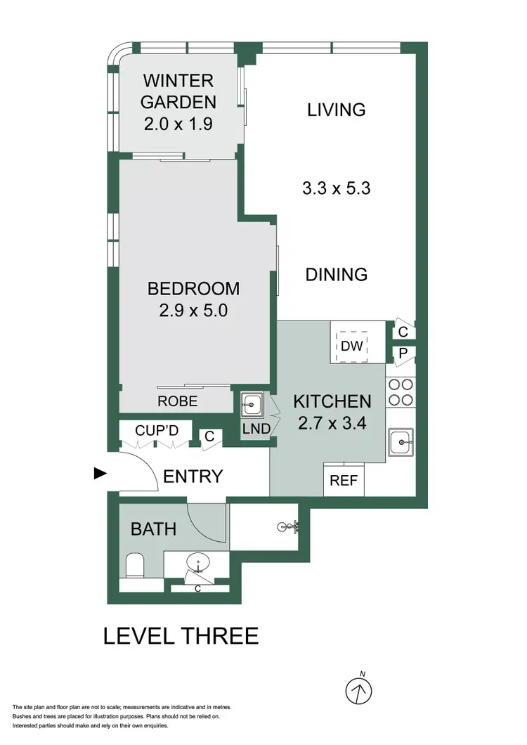 Floorplan of Homely apartment listing, 302/228 Elizabeth Street, Surry Hills NSW 2010