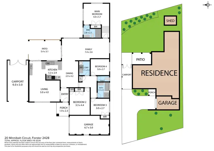 Floorplan of Homely house listing, 20 Minnibah Circuit, Forster NSW 2428