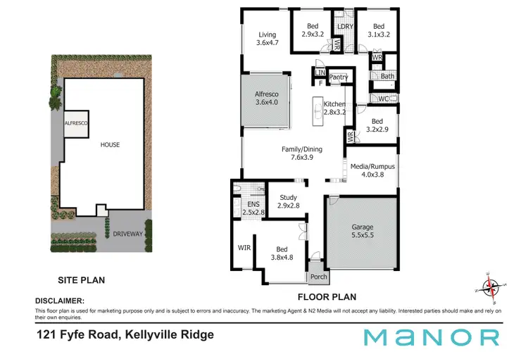 Floorplan of Homely house listing, 121 Fyfe Road, Kellyville Ridge NSW 2155