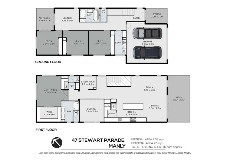 Floorplan of Homely house listing, 47 Stewart Parade, Manly QLD 4179