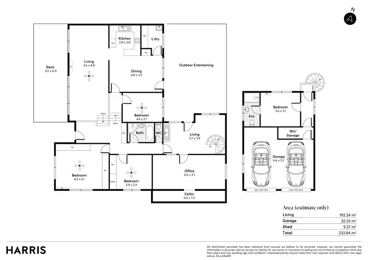 Floorplan of Homely house listing, 1 Apalka Place, Rostrevor SA 5073