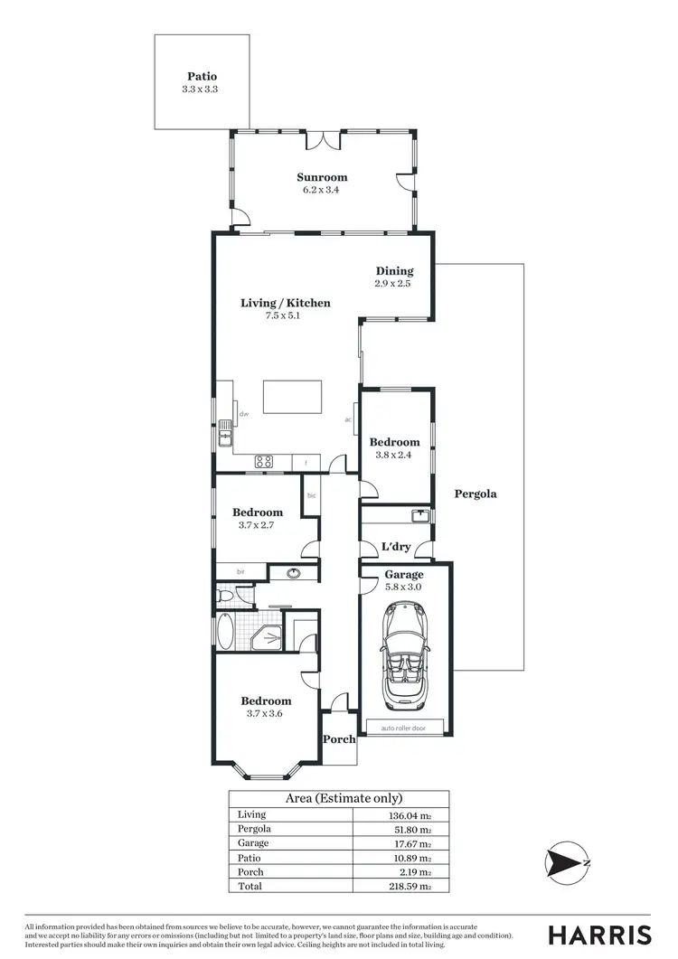 Floorplan of Homely house listing, 3 Samuel Place, Felixstow SA 5070