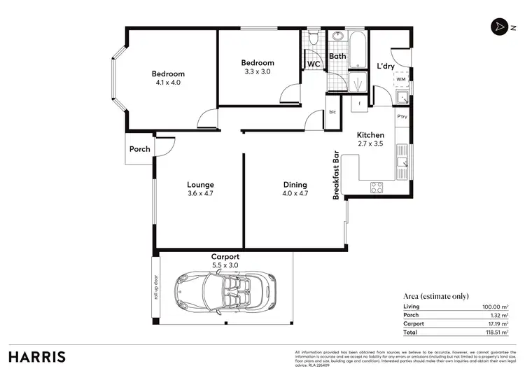 Floorplan of Homely house listing, 1/26 Angley Avenue, Findon SA 5023