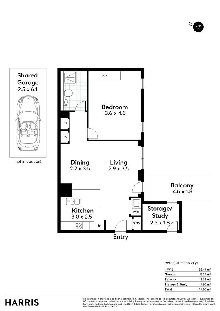 Floorplan of Homely unit listing, 9/161 Fullarton Road, Rose Park SA 5067