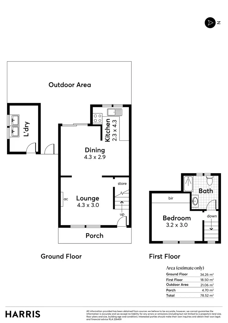 Floorplan of Homely unit listing, 5/41 Ballantyne Street, Thebarton SA 5031