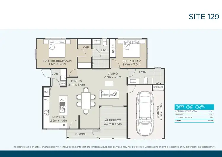 Floorplan of Homely retirement listing, 129/99 Hampton Street, Harristown QLD 4350