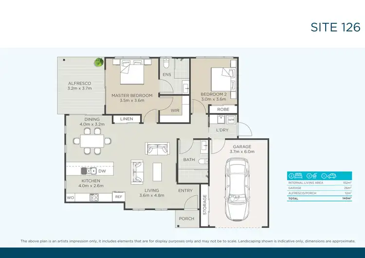 Floorplan of Homely retirement listing, 126/99 Hampton Street, Harristown QLD 4350