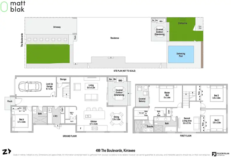 Floorplan of Homely semi-detached listing, 499 The Boulevarde (dead End Side), Kirrawee NSW 2232