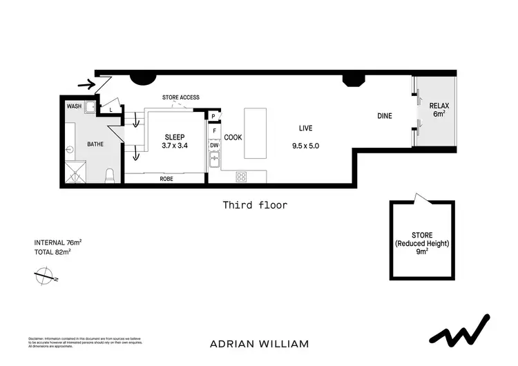 Floorplan of Homely apartment listing, 306/1 Missenden Road, Camperdown NSW 2050
