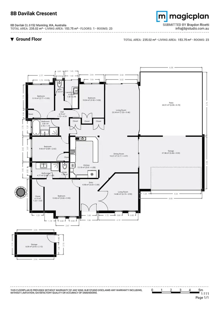 Floorplan of Homely house listing, 2/8 Davilak Crescent, Manning WA 6152