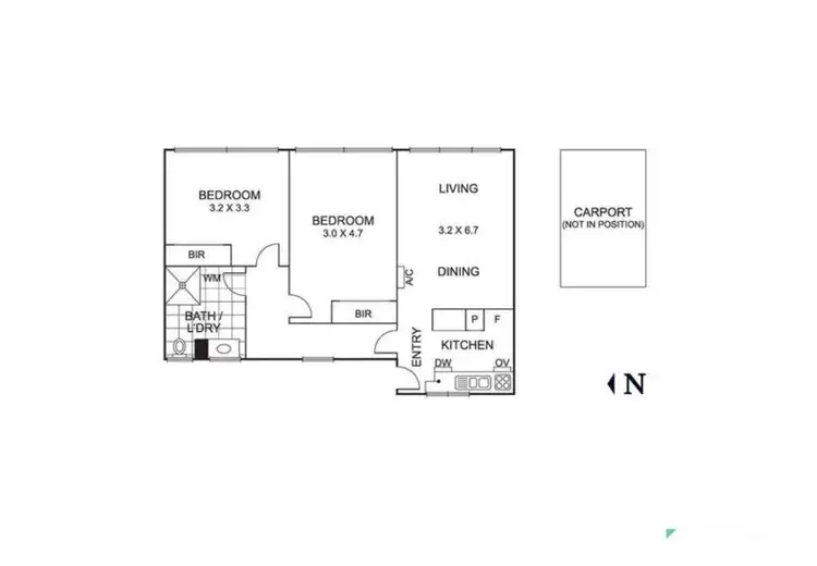 Floorplan of Homely unit listing, 5/44 Cedric Street, Mordialloc VIC 3195