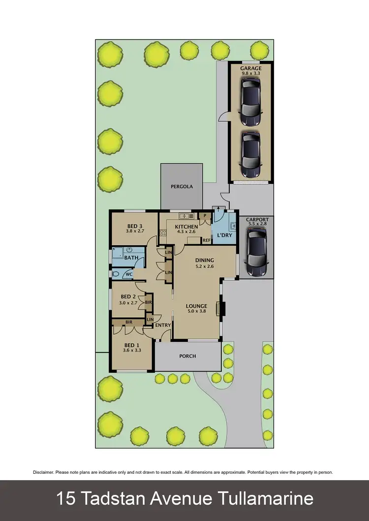 Floorplan of Homely house listing, 15 Tadstan Drive, Tullamarine VIC 3043