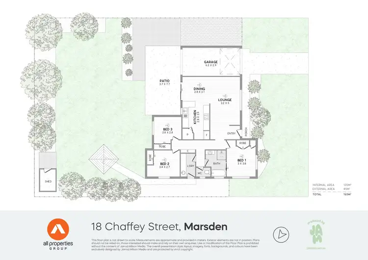 Floorplan of Homely house listing, 18 Chaffey Street, Marsden QLD 4132