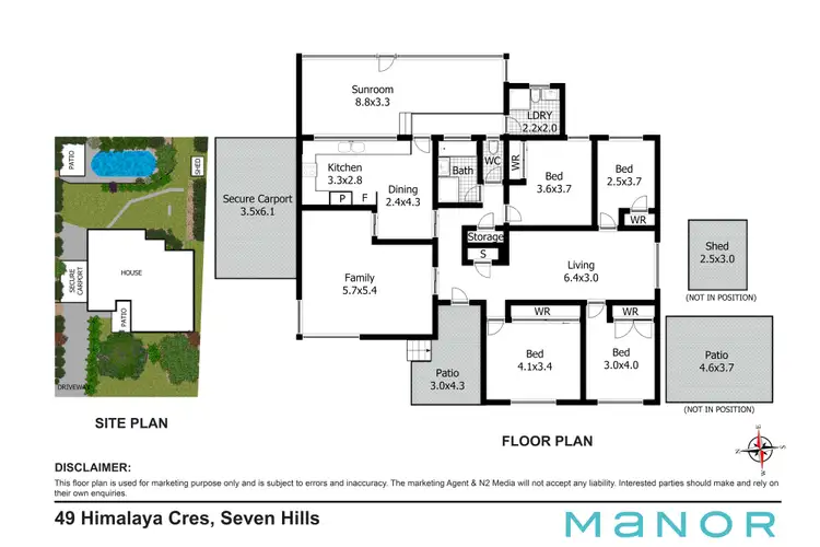 Floorplan of Homely house listing, 49 Himalaya Crescent, Seven Hills NSW 2147