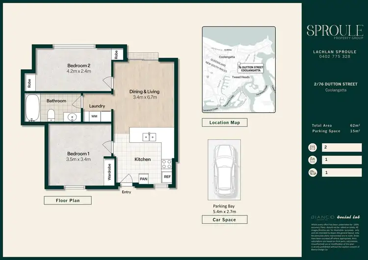 Floorplan of Homely unit listing, 2/76 Dutton Street, Coolangatta QLD 4225