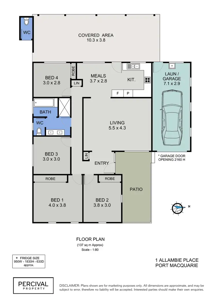 Floorplan of Homely house listing, 1 Allambie Place, Port Macquarie NSW 2444