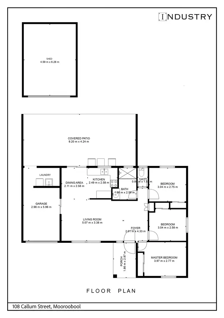 Floorplan of Homely house listing, 108 Callum Street, Mooroobool QLD 4870