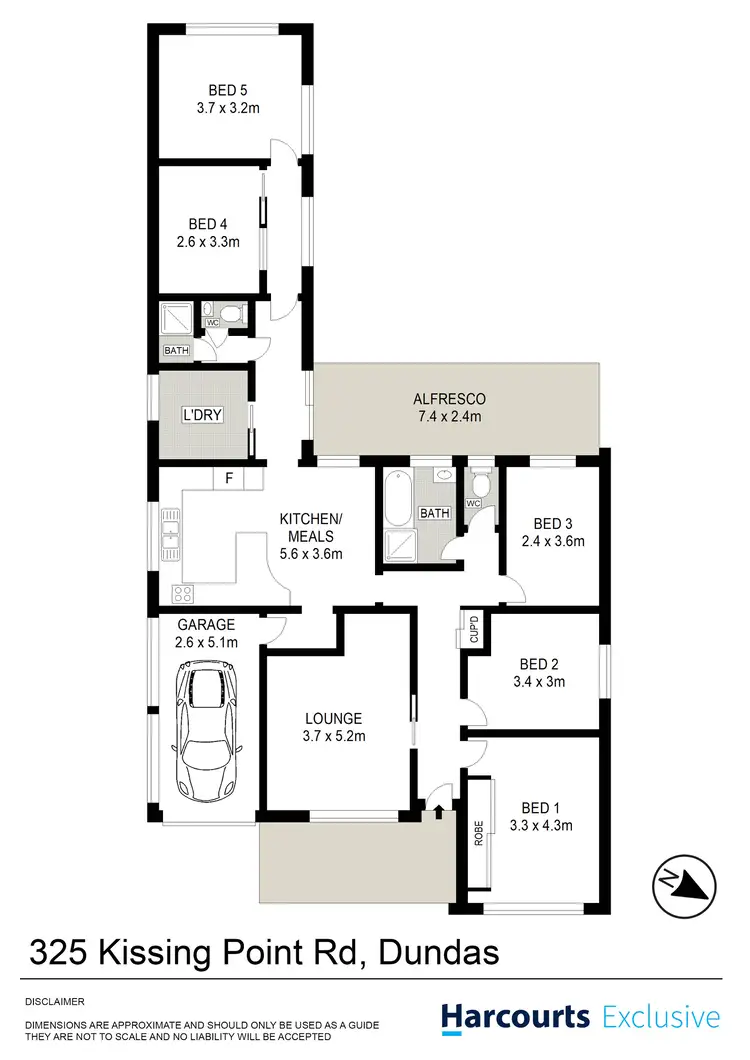 Floorplan of Homely house listing, 325 Kissing Point Road, Dundas NSW 2117