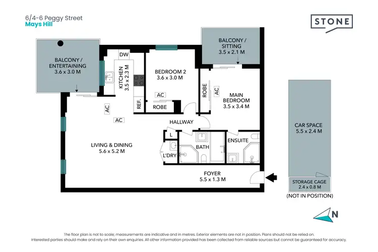 Floorplan of Homely apartment listing, 6/4-6 Peggy Street, Mays Hill NSW 2145