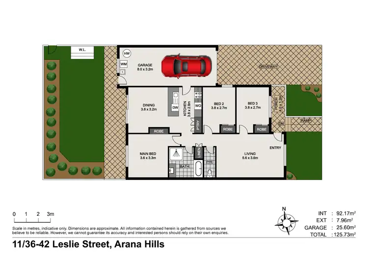 Floorplan of Homely townhouse listing, 11/36-42 Leslie Street, Arana Hills QLD 4054