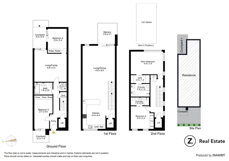Floorplan of Homely townhouse listing, 6/146 Glen Huntly Road, Elwood VIC 3184