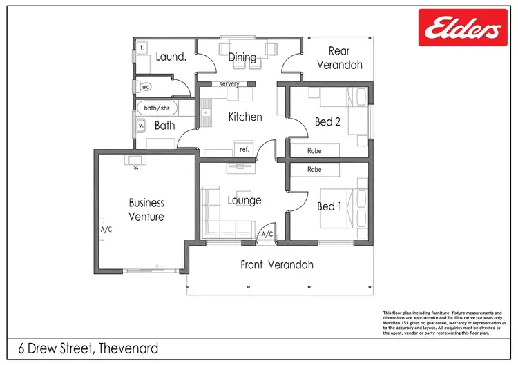Floorplan of Homely house listing, 6 Drew Street, Thevenard SA 5690