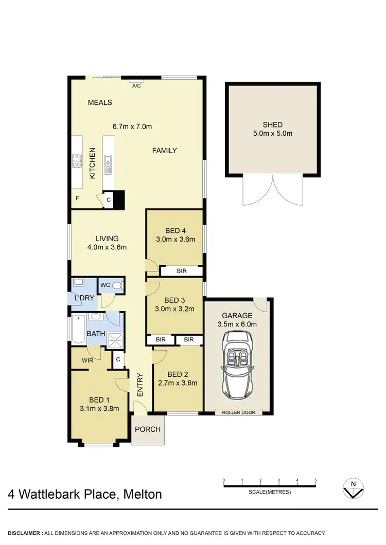 Floorplan of Homely house listing, 4 Wattle Bark Place, Melton VIC 3337