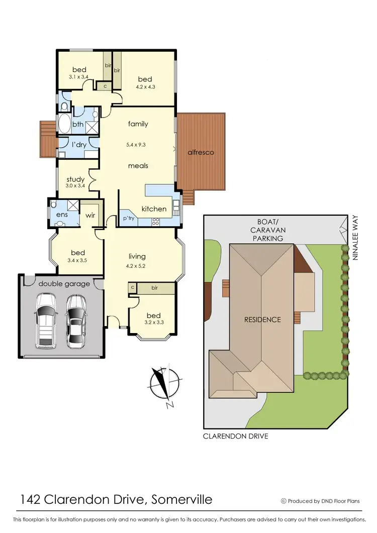 Floorplan of Homely house listing, 142 Clarendon Drive, Somerville VIC 3912