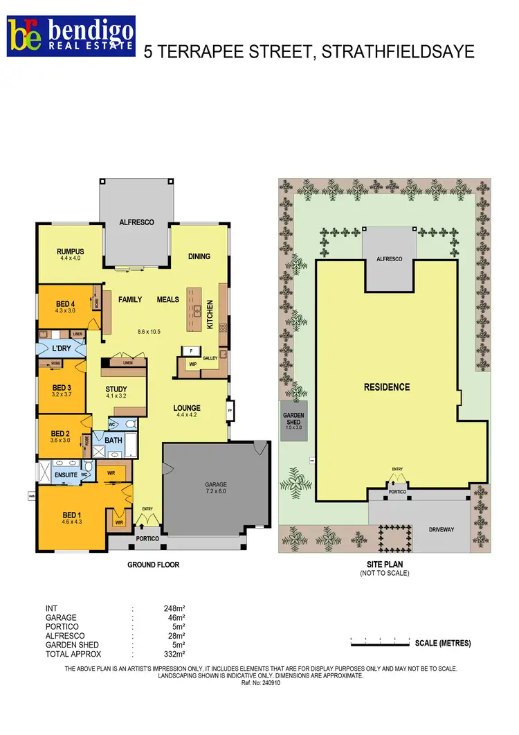 Floorplan of Homely house listing, 5 Terrapee Street, Strathfieldsaye VIC 3551