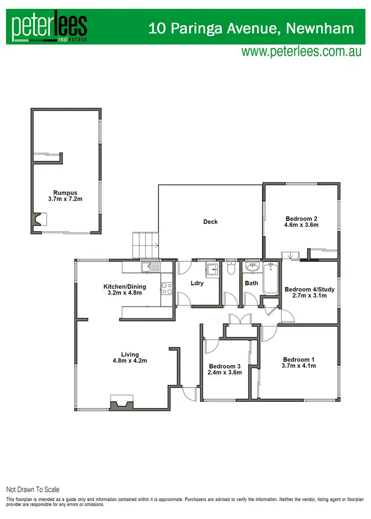 Floorplan of Homely house listing, 10 Paringa Avenue, Newnham TAS 7248
